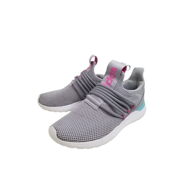 Adidas Girls Lite Racer Adapt 3.0 Running Shoe in Grey/Blue -‎ Size 4 Youth - Picture 1 of 9